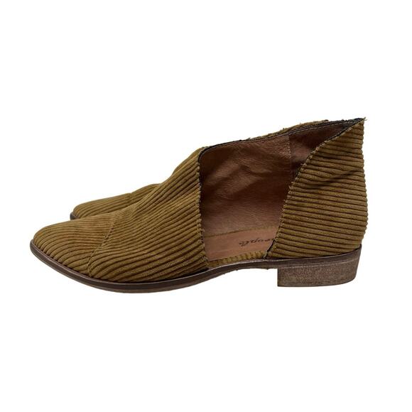 Free People Royale Cut-Out Corduroy Flats in Tan EU 37 - Picture 6 of 9